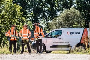 fotoshoot met globen busje