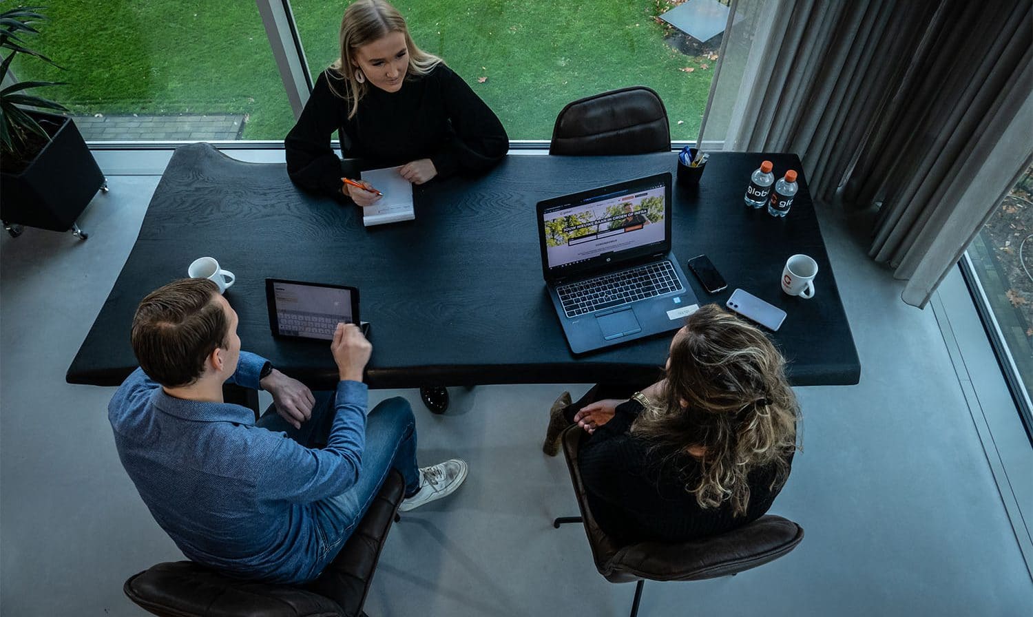 Recruiters aan het werk bij Globen