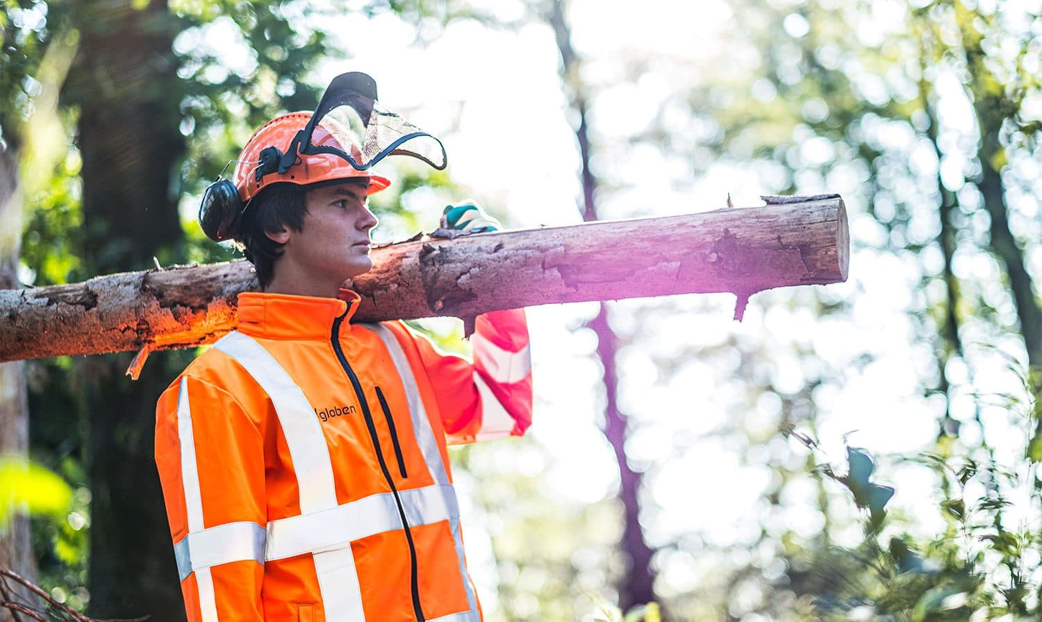 leerling bomverzorger aan het werk